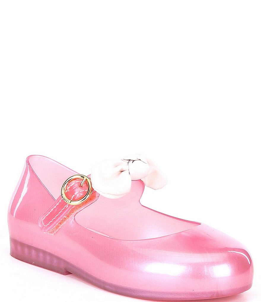 Mini Melissa Girl's Mini Sweet Love Princess Bow Detail Mary Janes (Toddler)