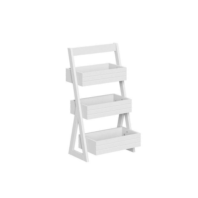 Three Shelf Storage Caddy White - RiverRidge Home