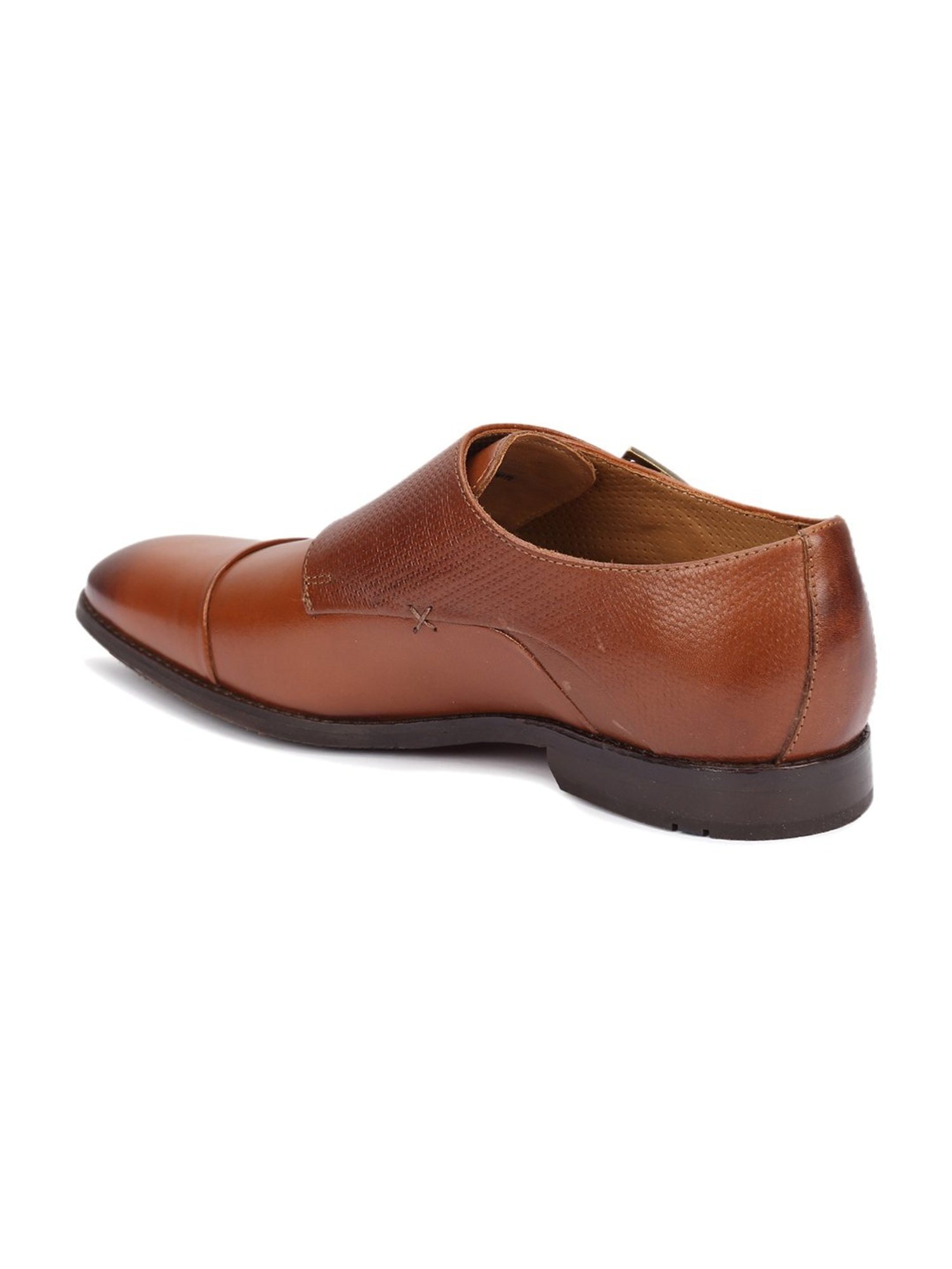 Ruosh Men's Manchester Tan Monk Shoes