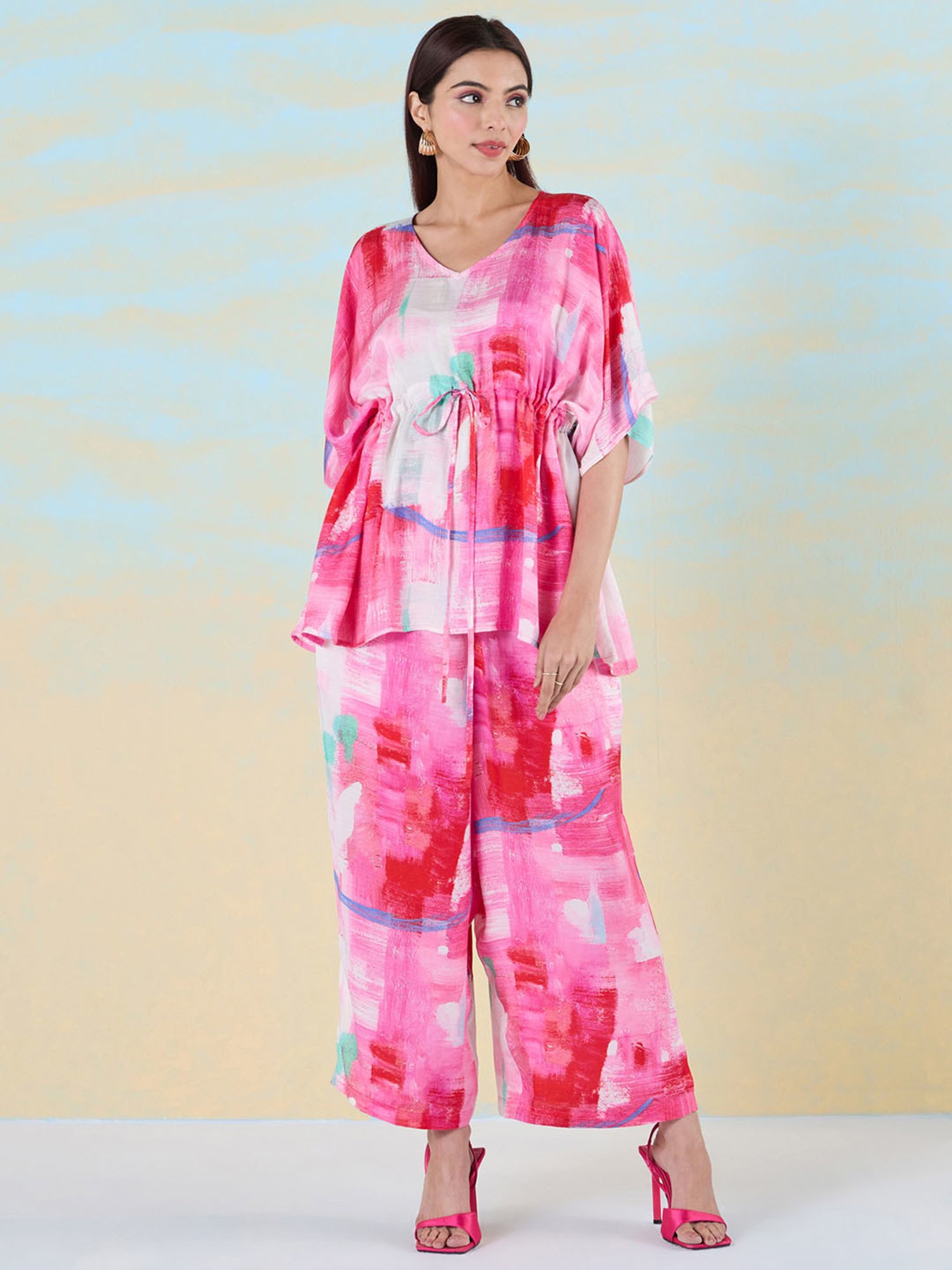 navyasa by liva Pink Tunic & Pants Set