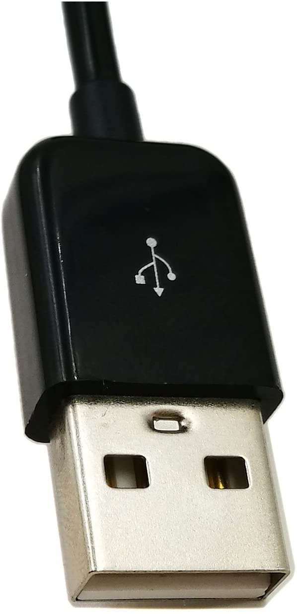 zdyCGTime 10FT/2.5M Spiral Coiled USB 2.0 Male to Female Data Sync & Charge Cable (Black)