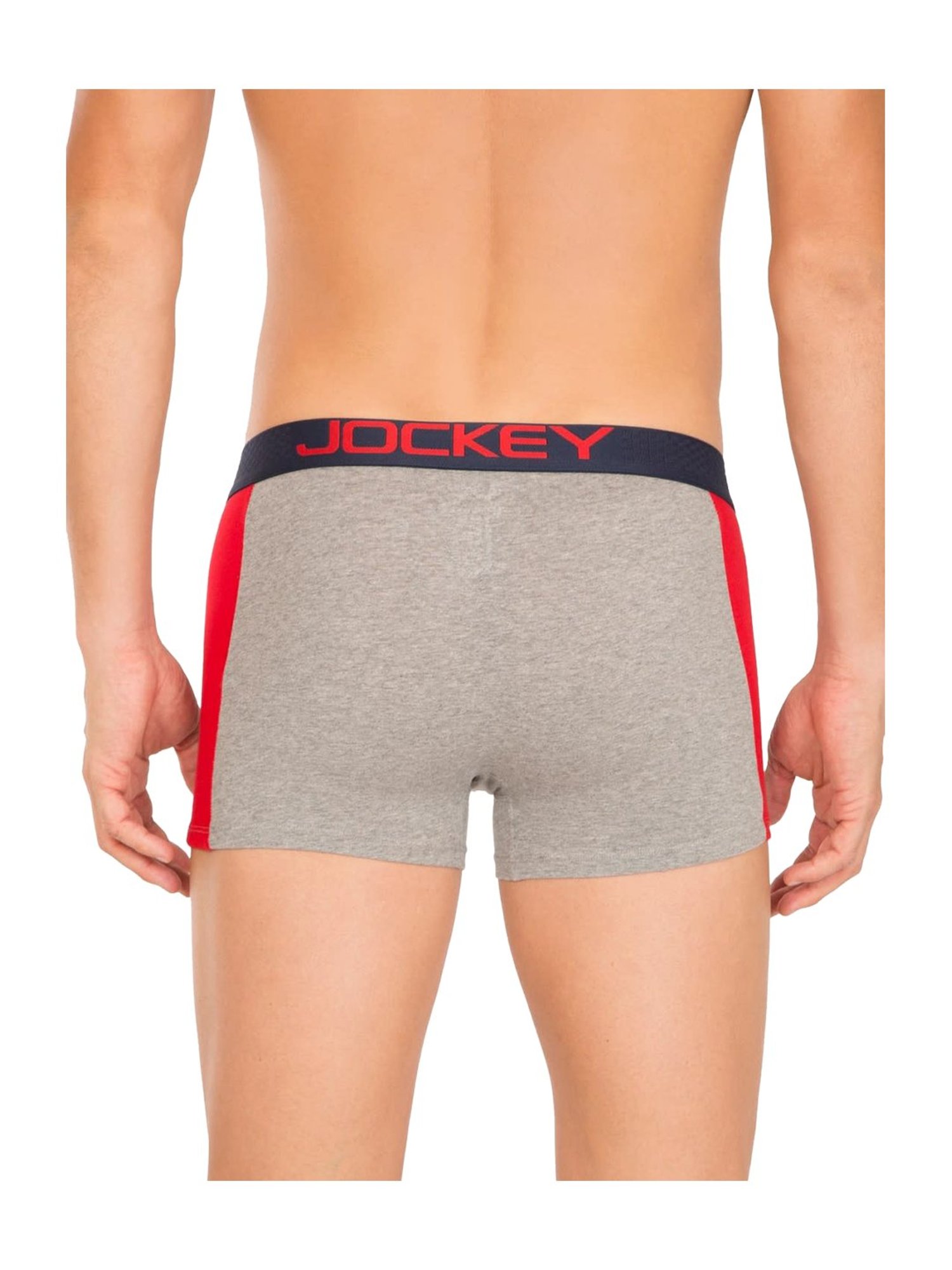 Jockey Smoke Grey Exposed Waistband Trunks