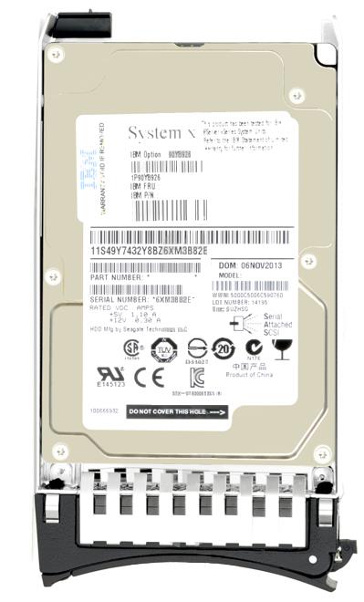 IBM 42D0614 - 300GB 2.5" SAS 10K 6Gb/s Slim-HS Hard Drive