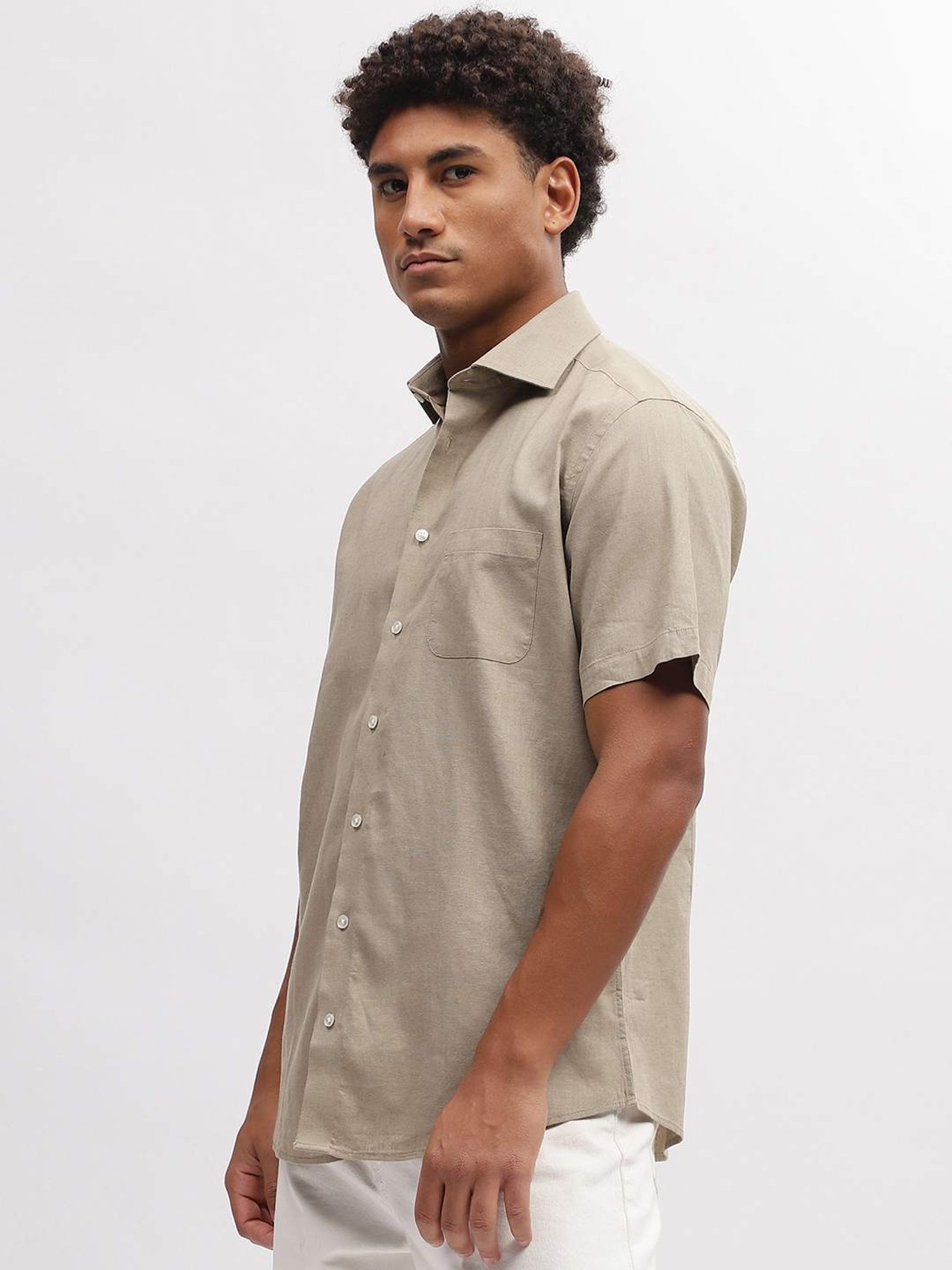 Bruun & Stengade Beige Regular Fit Shirt
