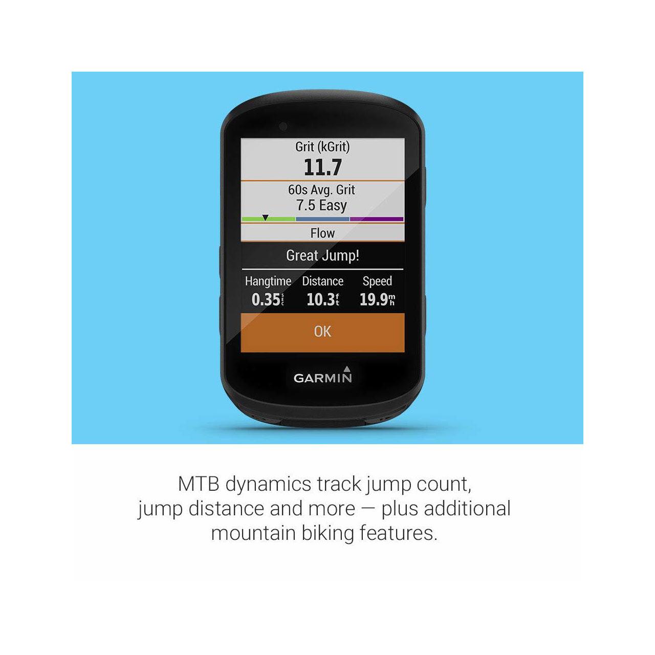 Garmin Edge 530 Mountain Bike Bundle, Performance GPS Cycling/Bike Computer with Mapping, Dynamic Performance Monitoring