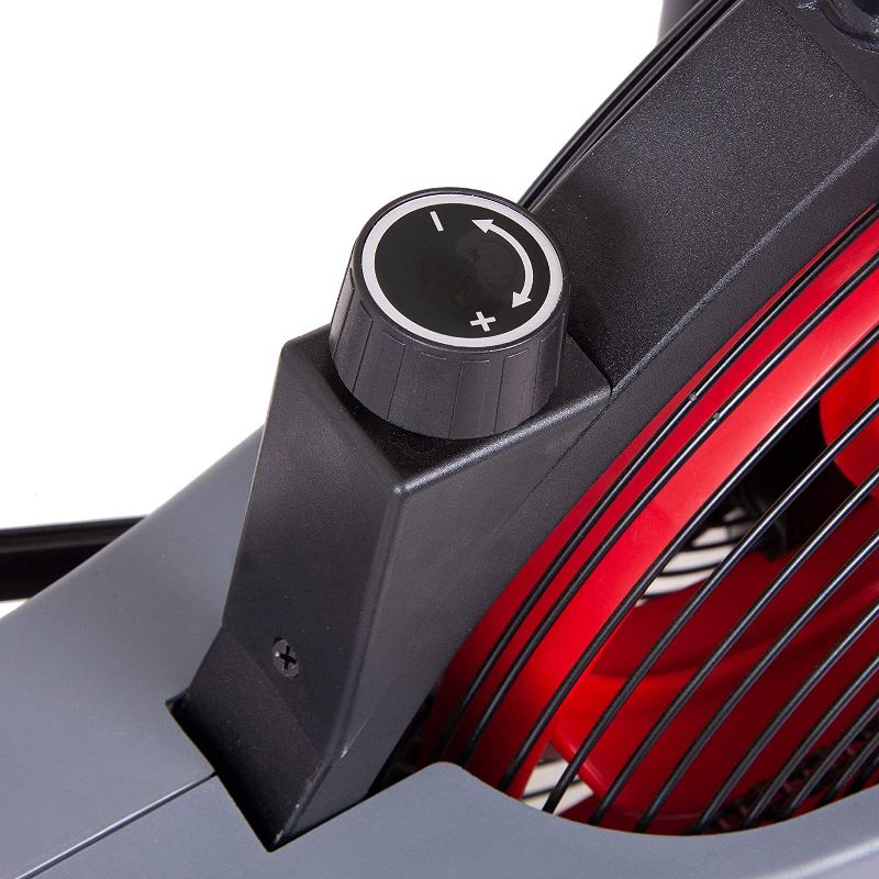 Body Flex Sports Body Rider BRF980 Indoor Upright Air Resistance Stationary Bike with Curve Crank Technology, Dual-Action Handlebars, and Back Support