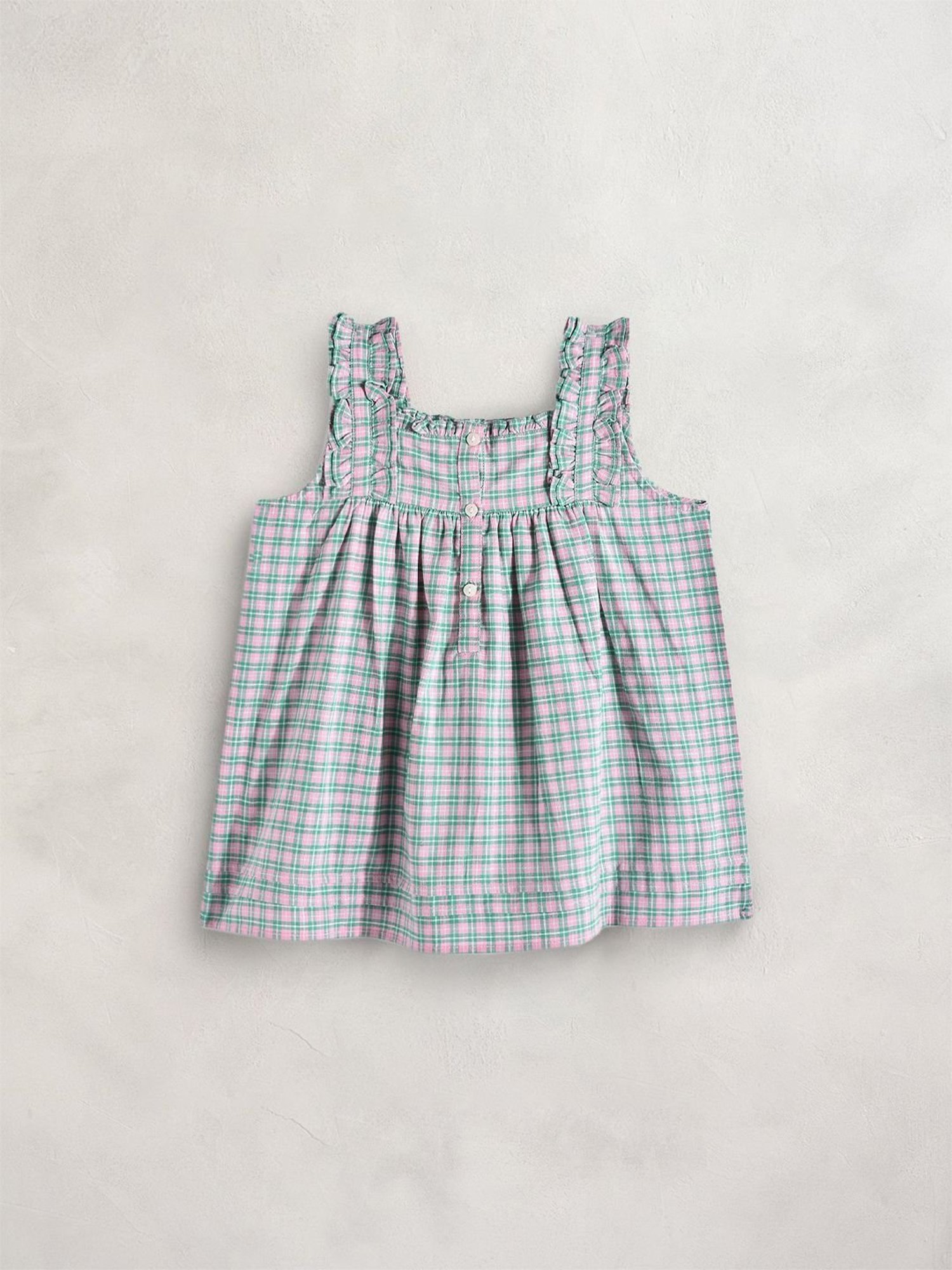 Berrytree Organic Girls Blue Cotton Clouds Print Night Suits