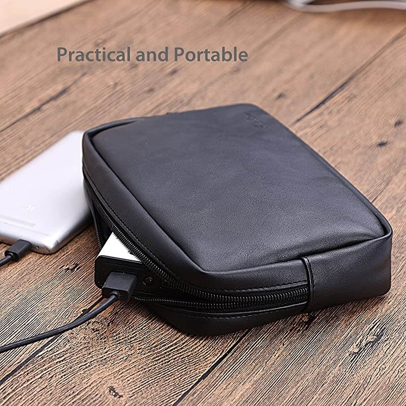 Accessories Bag Organizer Power Bank Case Electronics Accessory Travel Gear Organize Case Cable Management Hard Drive Bag Black