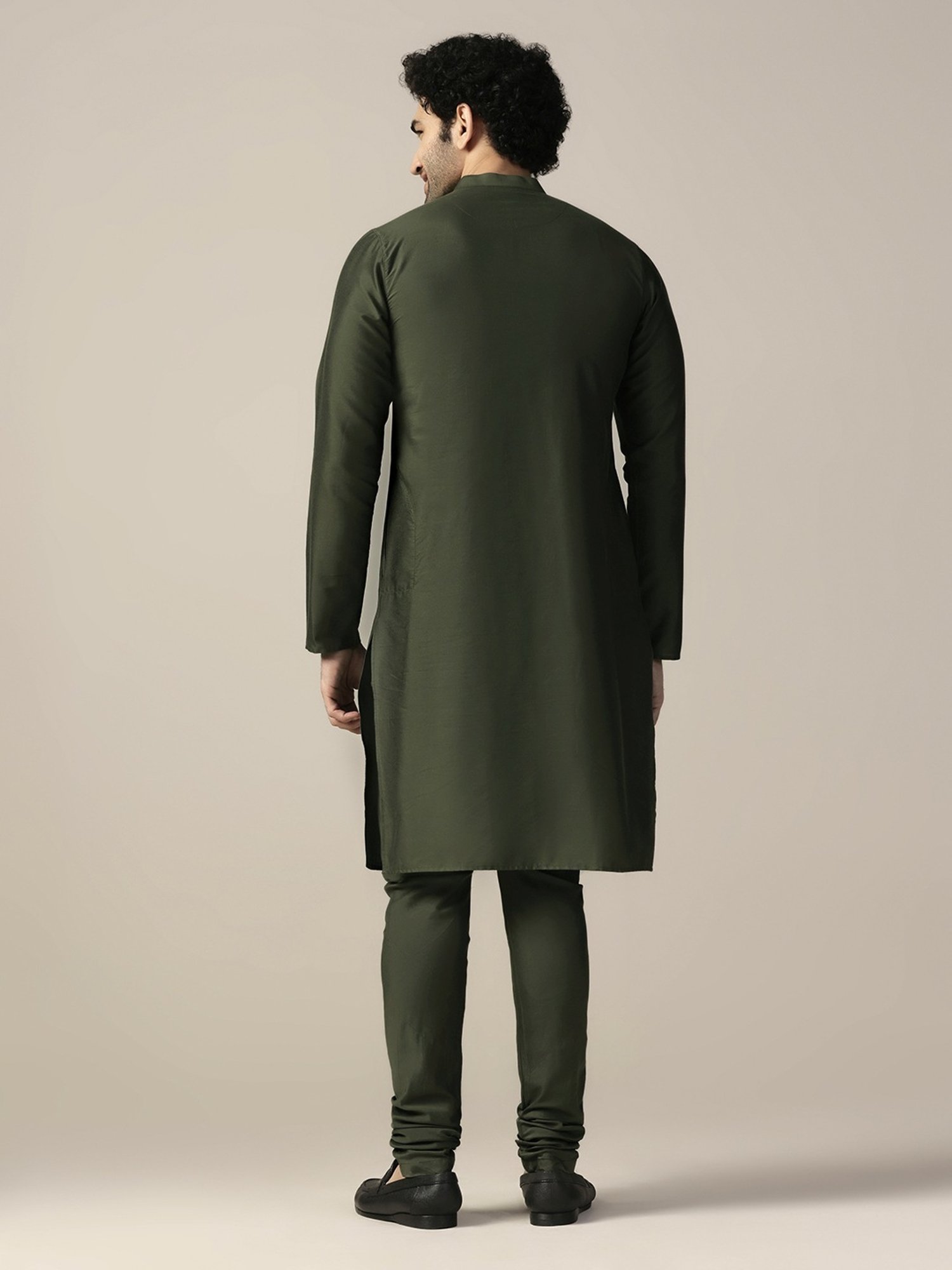 Sanwara White Regular Fit Chikankari Kurta & Churidar Set