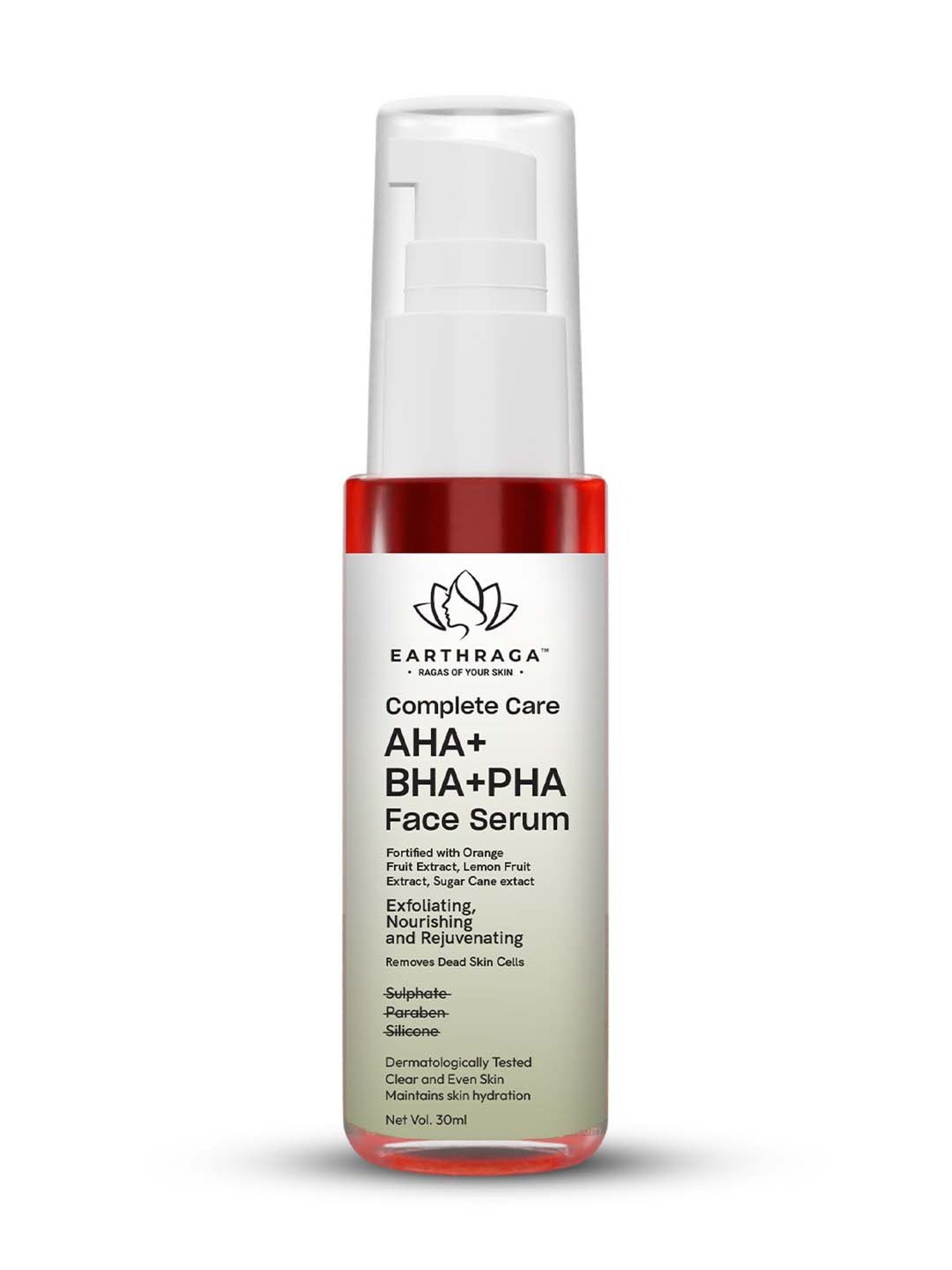 Earthraga Complete Care AHA+BHA+PHA Face Serum - 30 ml