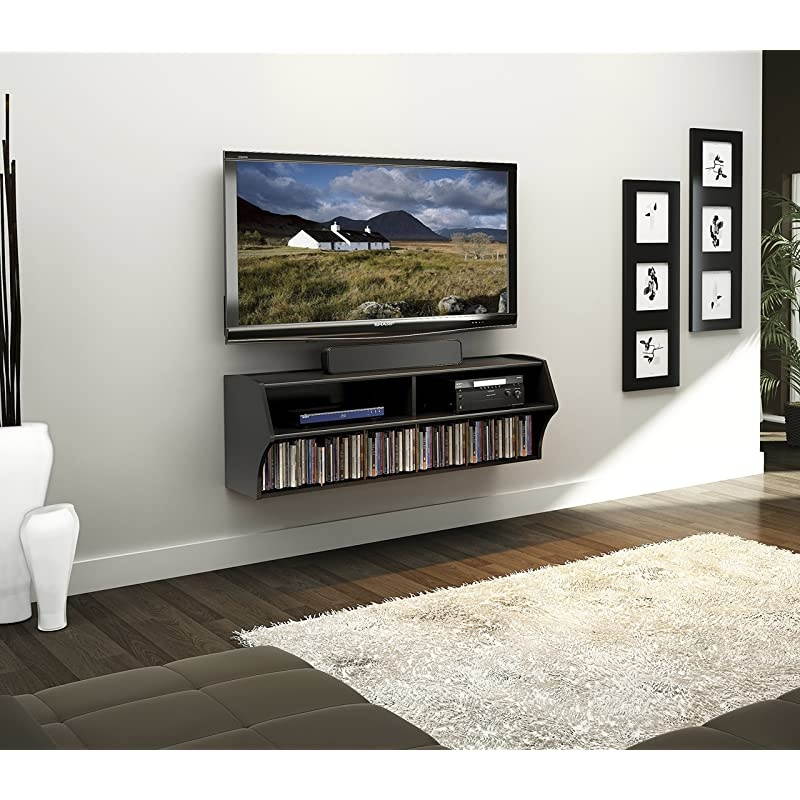 Altus Wall Mounted AudioVideo Console 485W x 1675H x 16D Black