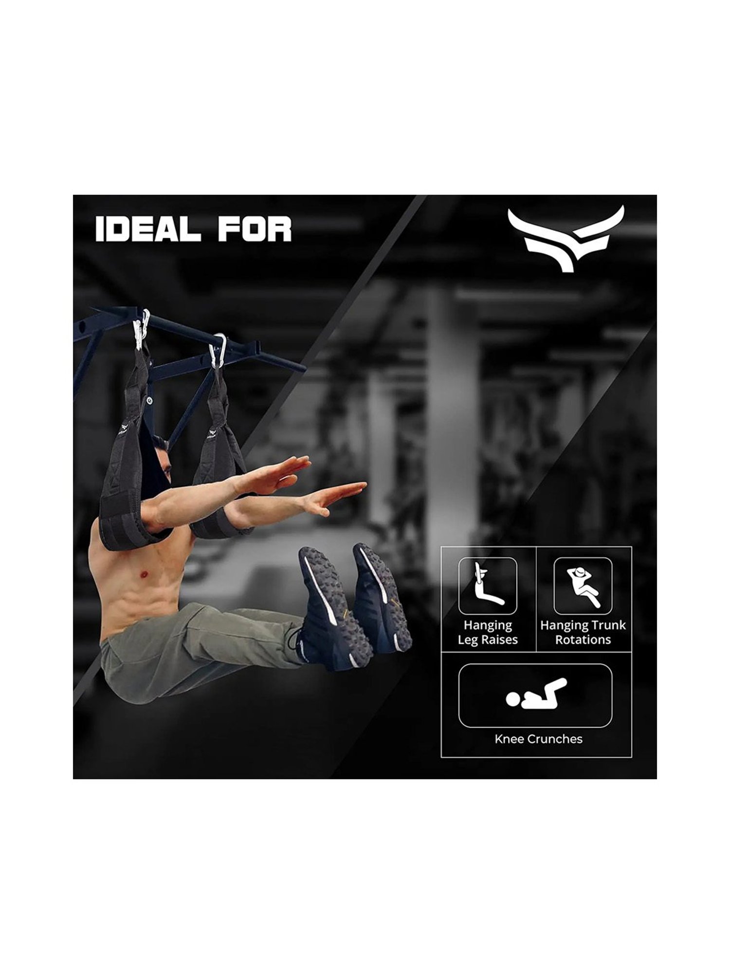 Xtrim Nylon-Padded Abs Sling (Core Black)