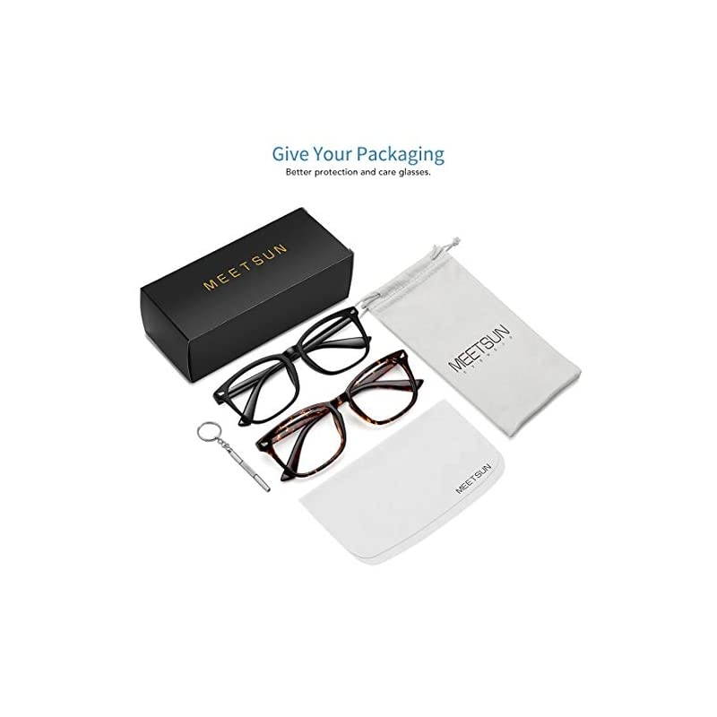 Blue Light Blocking Glasses, Anti Eye Strain Headache (Sleep Better),Computer Glasses UV400 Transparent Lens