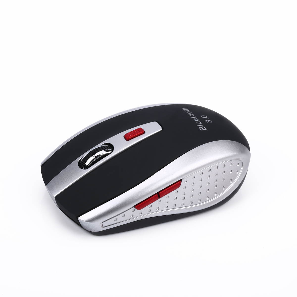 Bluetooth V3.0 Wireless Mouse 2400 DPI Ergonomic Design 6D Portable Wireless Mouse for Laptop / PC / Tablet (Black & Silver)