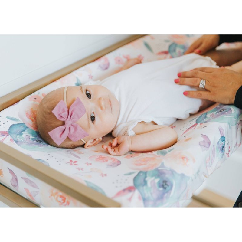 Copper Pearl Premium Diaper Changing Pad Cover - Bloom