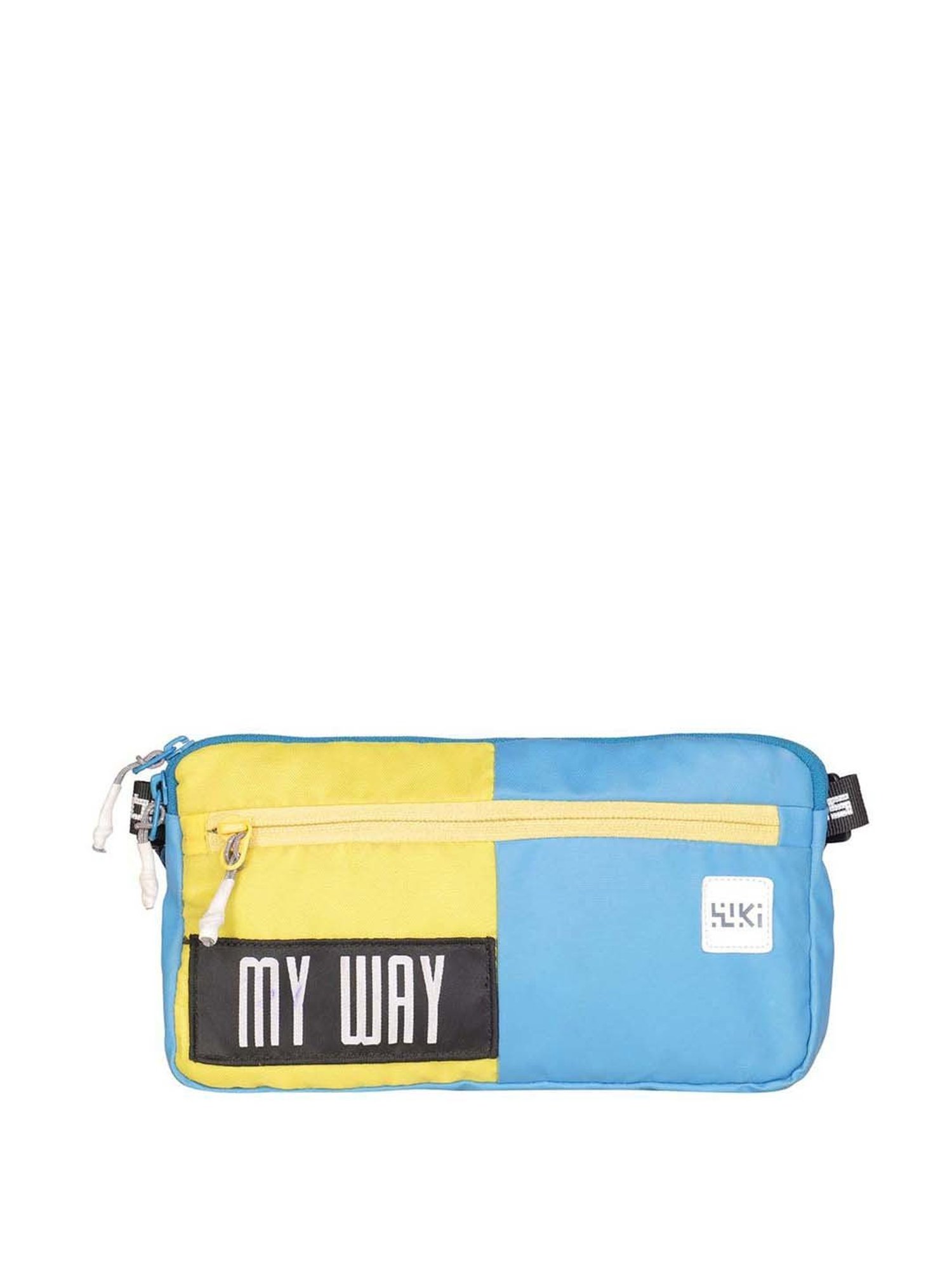 Wiki Blue Printed Medium Cross Body Bag
