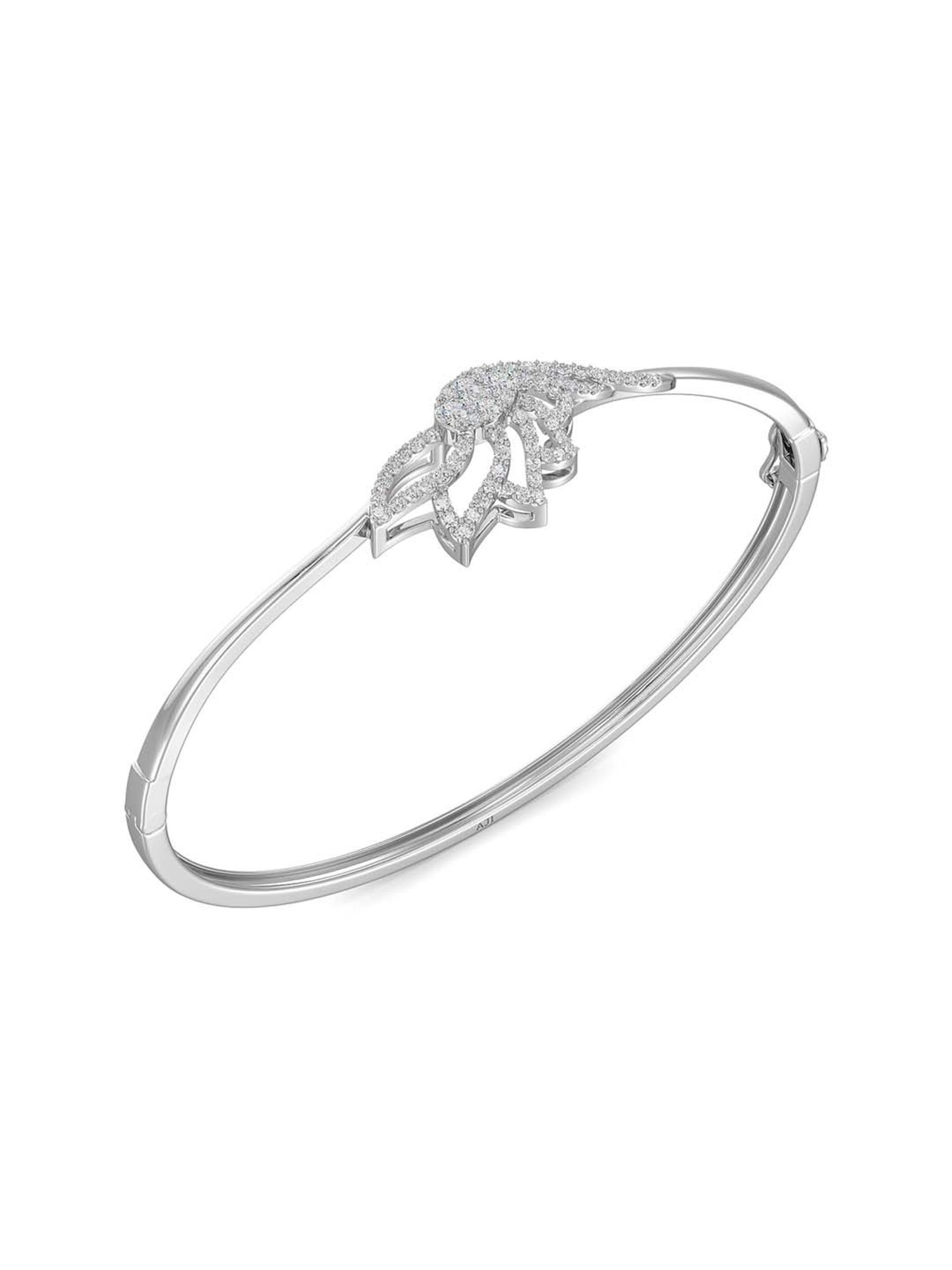 Joyalukkas 18k White Gold & Diamond Little Bird Bracelet for Women