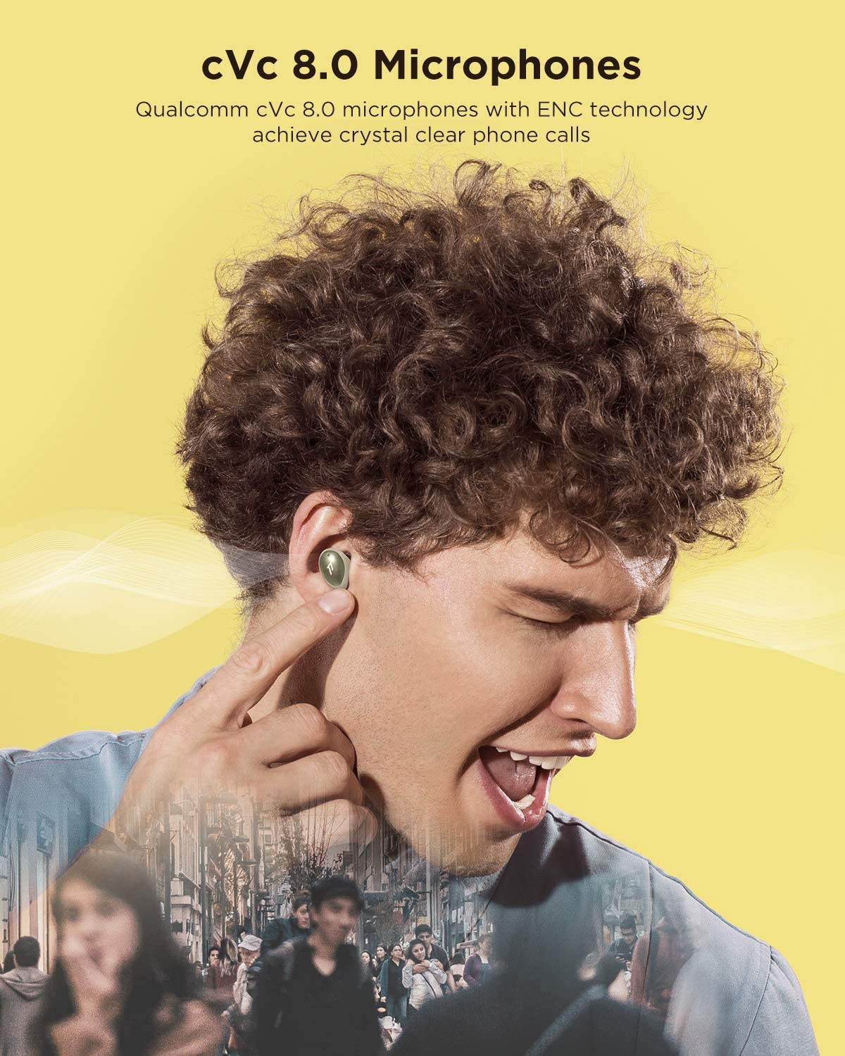 1MORE ColourBuds True Wireless Earbuds, Premium Bluetooth Earphones with Super Light-Weight Design, IPX5 Water Resistant, 22H Playtime, and Dual ENC Mic, for Workout, Sports, Home Office, Black