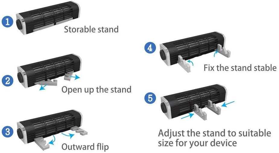 Vantec LapCool CrossFlow Fan for Laptop/Tablet/Smartphone/User with USB Bus Powered (VCF-100-BK)