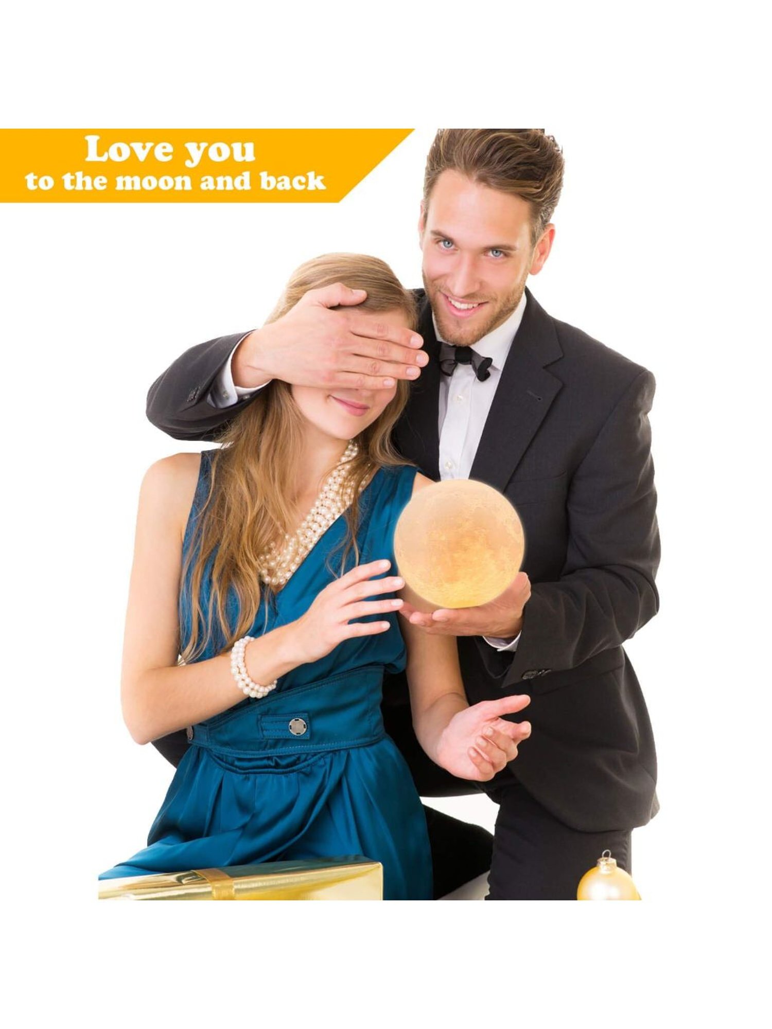 XERGY 15 Cm 3D Moon Lamp, Remote & Touch Control Adjust Brightness With Wooden Stand (Multicolor)