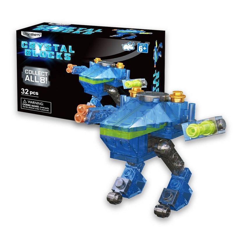 Brainstem Crystal Blocks Bundle - Robot Ambulance Crane & Plane
