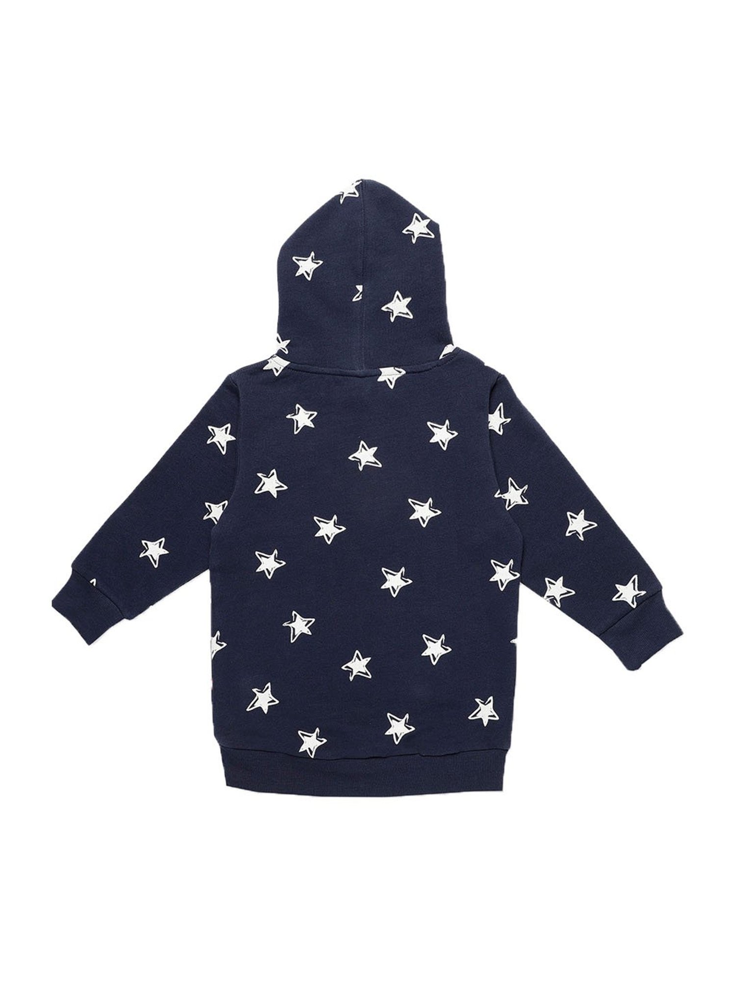 Nino Bambino Kids Navy Printed Hoodie