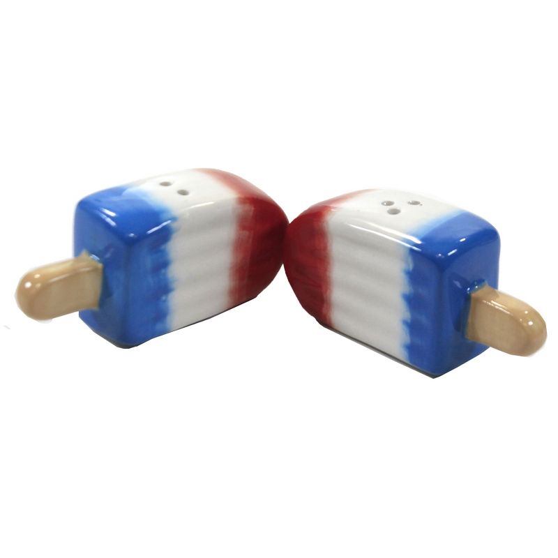 Tabletop 1.5" Popsicles Salt & Pepper Set Patriotic Transpac  -  Salt And Pepper Shaker Sets