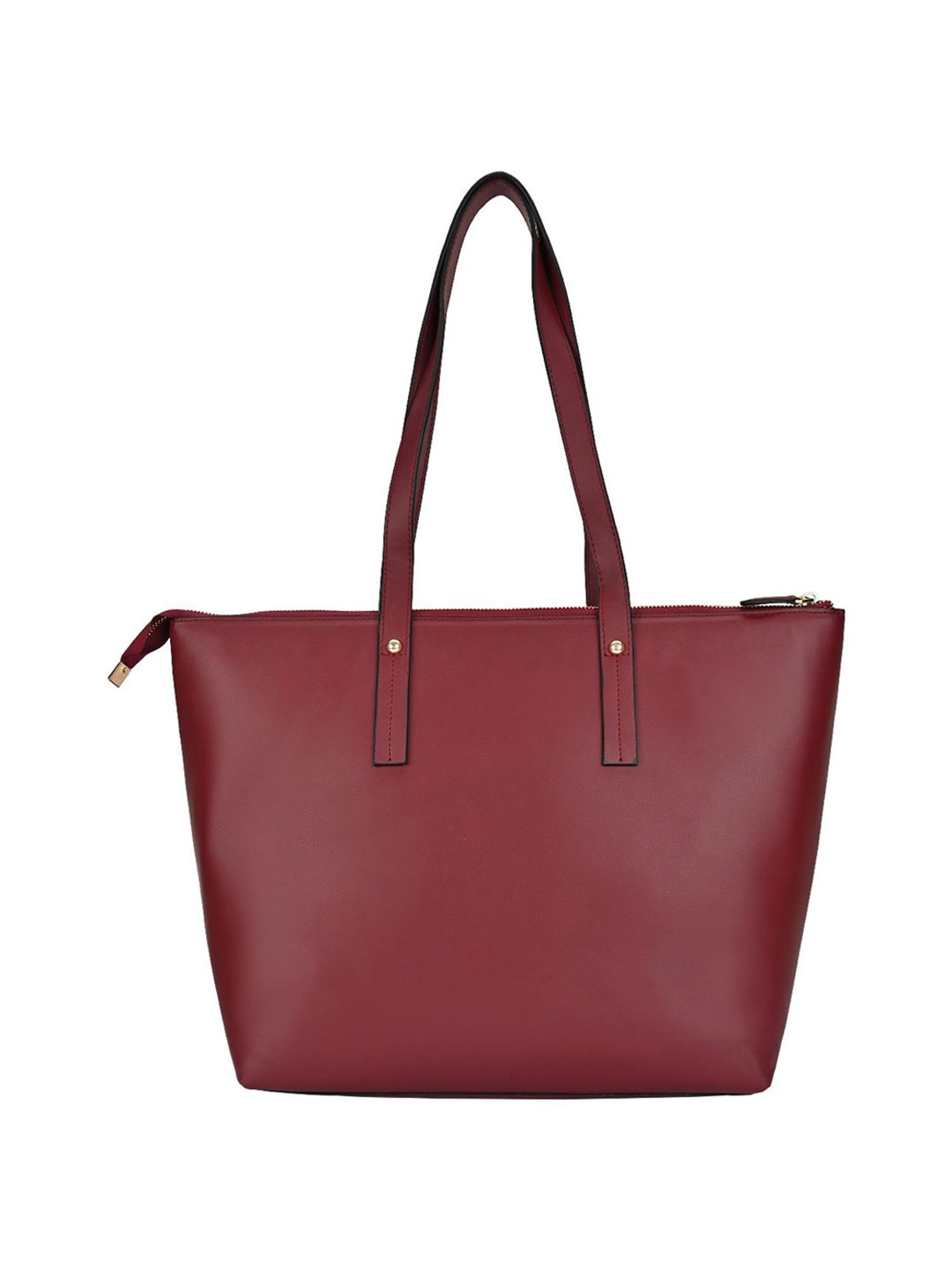 Horra Wine Solid Tote Handbag