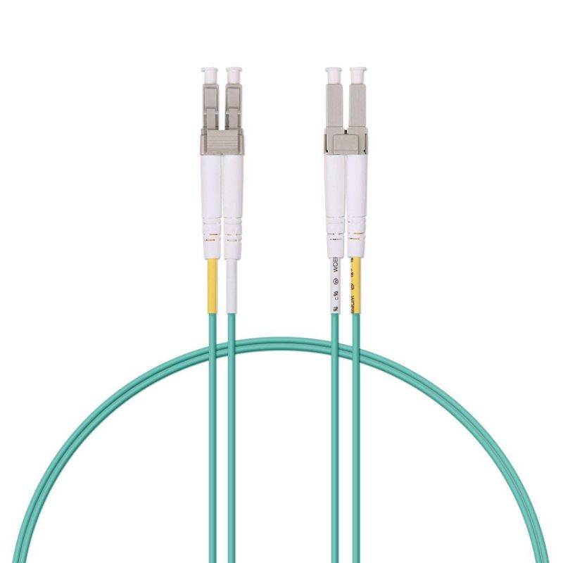 Fiber Optic Cable LC-LC 9/125 Duplex Single-Mode Fiber Cable Yellow 5 meters