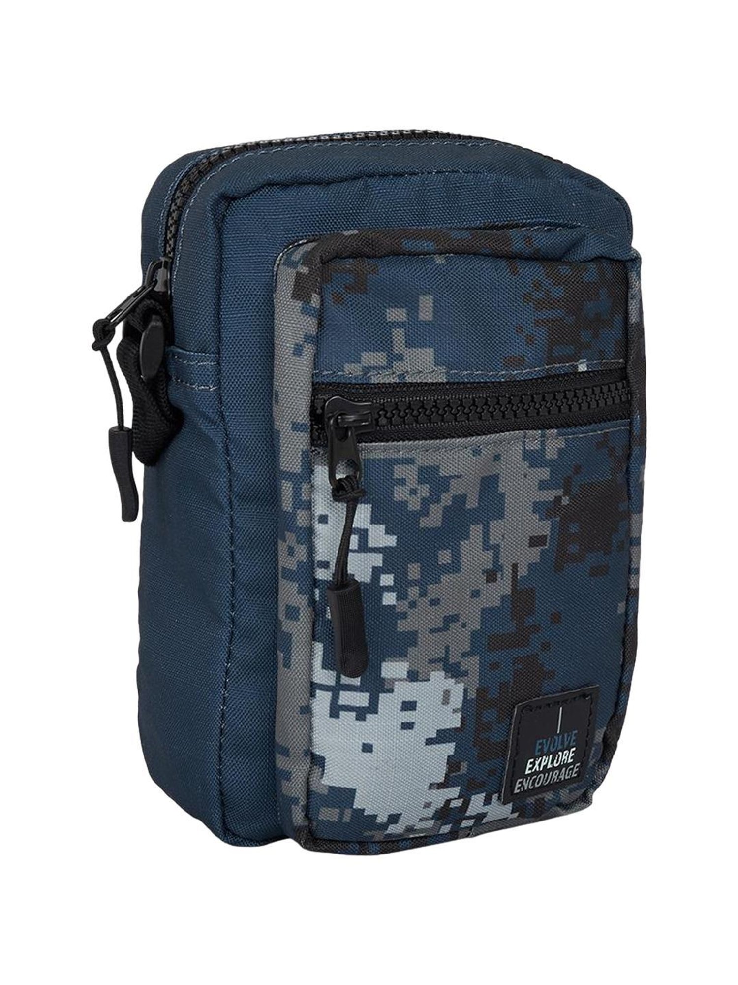 Ajile by Pantaloons Navy Printed Cross Body Bag