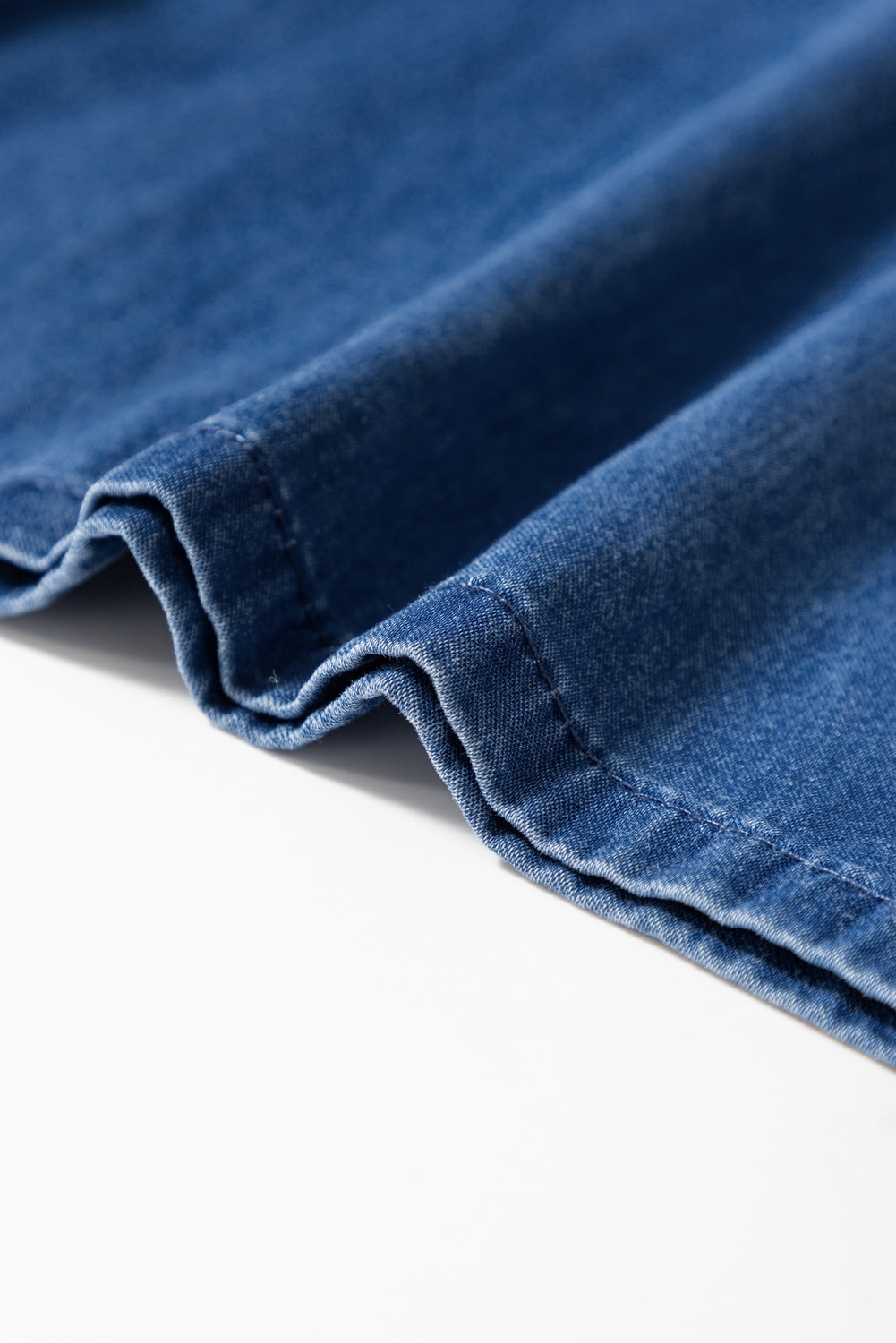 Dark Blue Plus Size Stitching Washed Flare Jeans