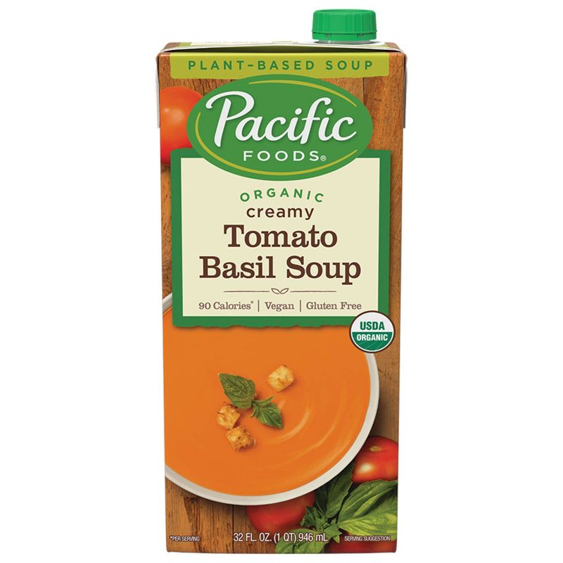 Pacific Foods Organic Vegan Tomato Basil Soup - 32oz