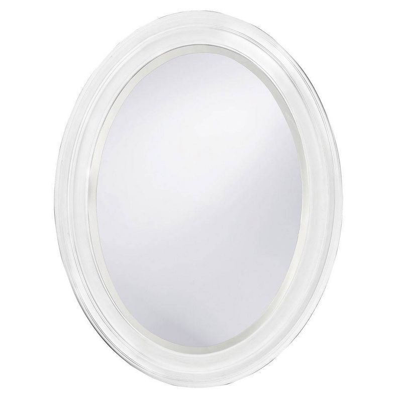 Oval George Decorative Wall Mirror White - Howard Elliott