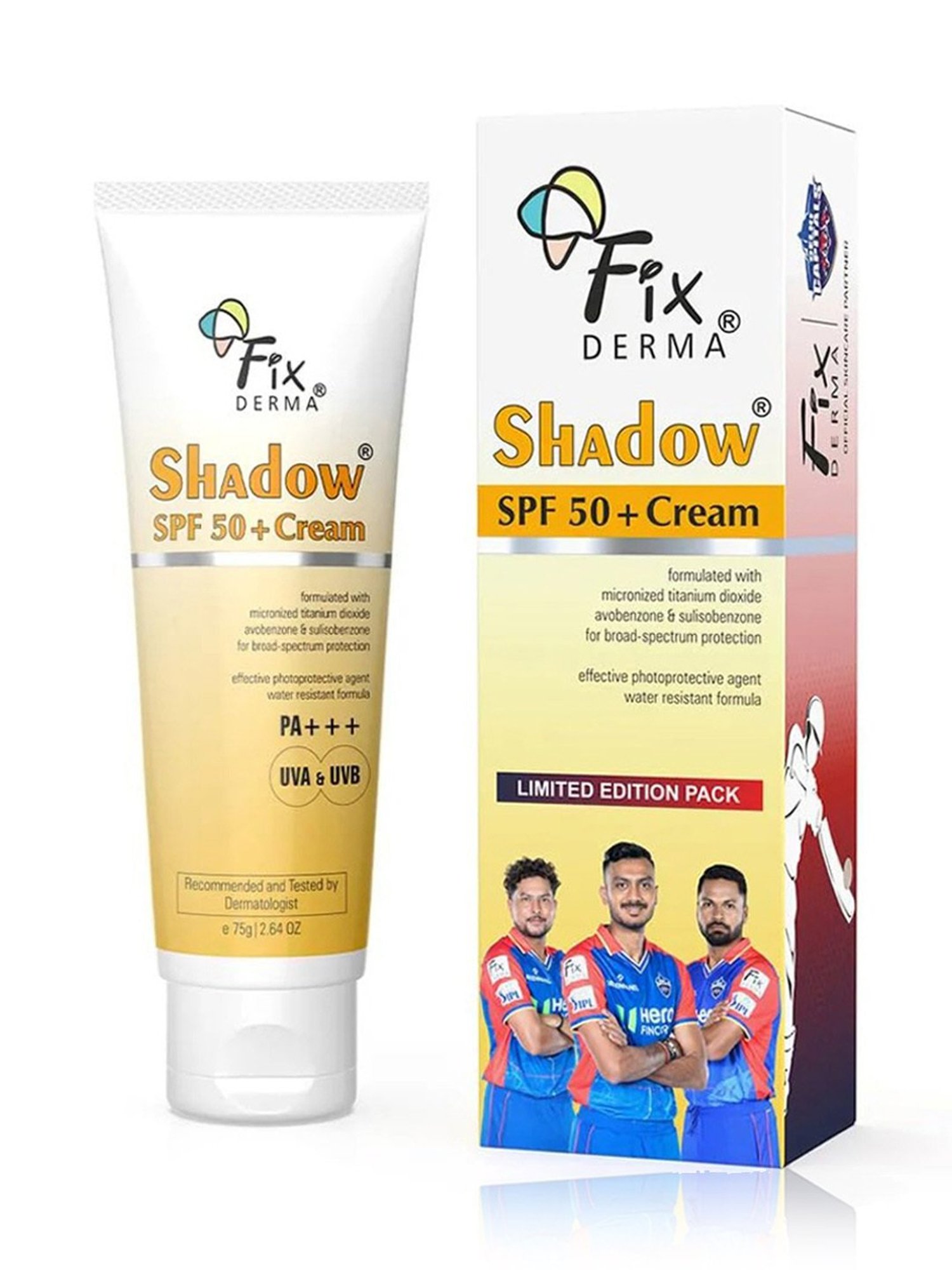 Fixderma Shadow SPF 50+ PA+++ Cream - 75 gm