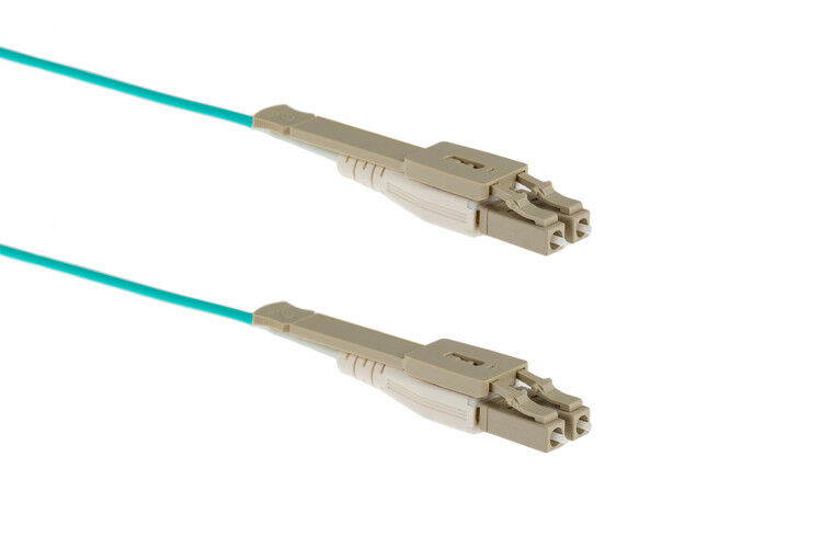 1m LC-LC OM4 Premium Multimode Push-Pull Tab 50/125 Fiber Optic Cable