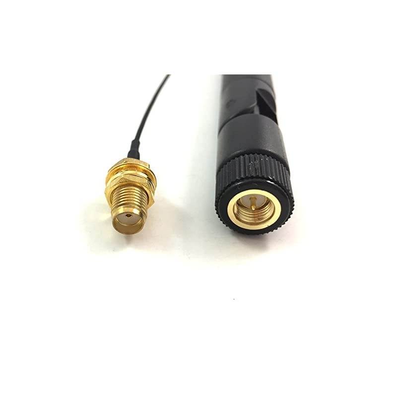PS4 WiFi Antenna 2.4Ghz 6dbi Wireless Router Omni Aerial with SMA Male Connector with SMA Female to UFL. iPex Pigtail Cable 1.13 15cm