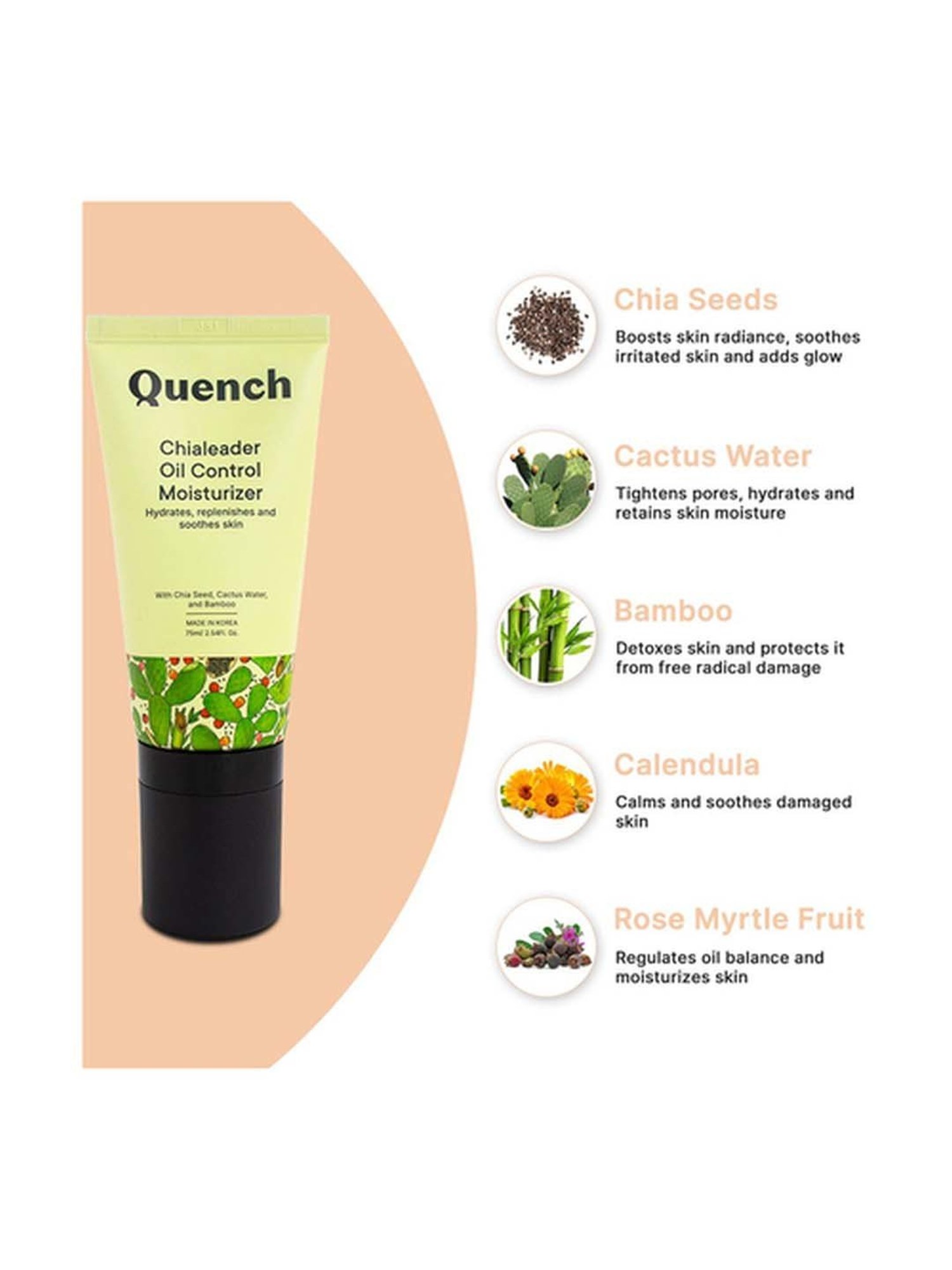 Quench Botanics Chialeader Oil Control Moisturizer - 75 ml
