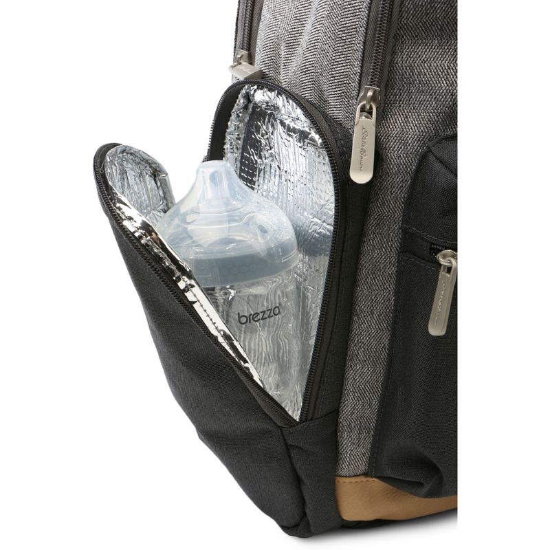 Eddie Bauer Bridgeport Places & spaces Back Pack Diaper Bag - Gray with Tan