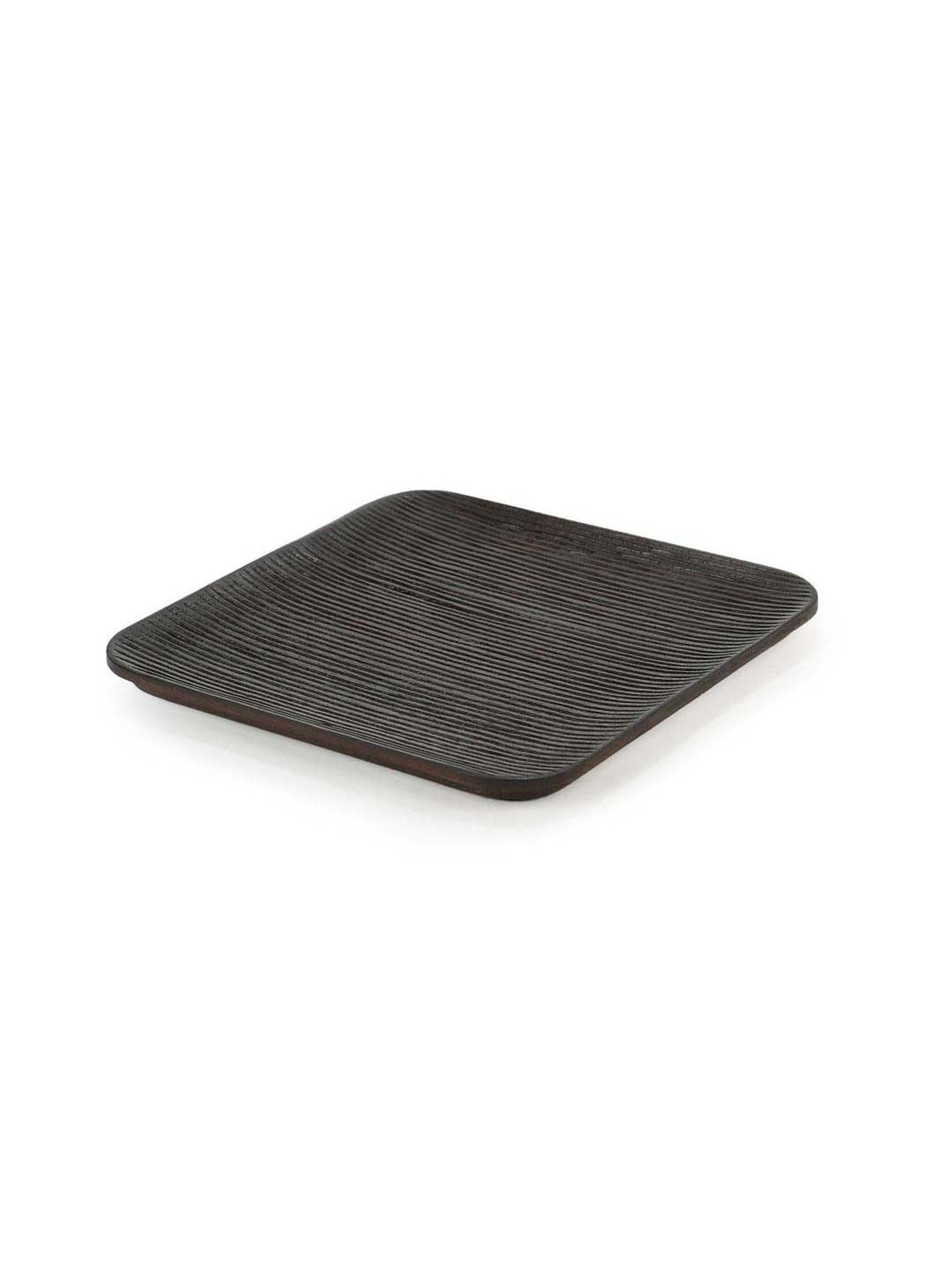 ellementry Brunet Dark Brown Mango Wood Platter - Set of 1