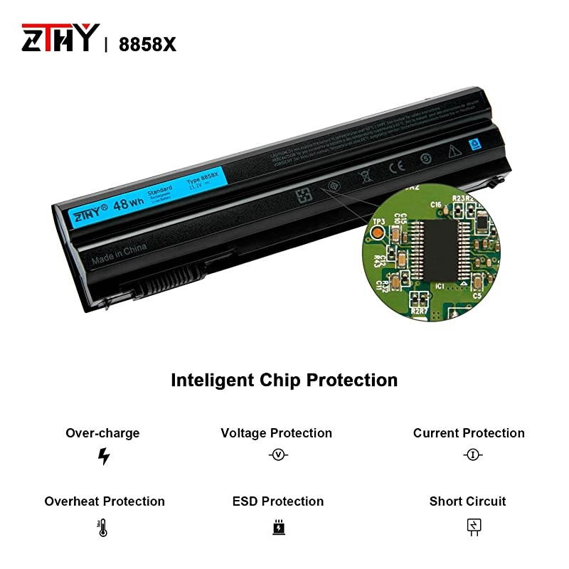 48Wh 8858X Laptop Battery Replacement for Dell Inspiron 14R 5420 15R 5520 7520 17R 5720 7720 4420 4520 4720 7420 Latitude E5420 E5520 E5530 E6420 E6430 E6520 Vostro 3460 3560 911MD 111V 6Cell