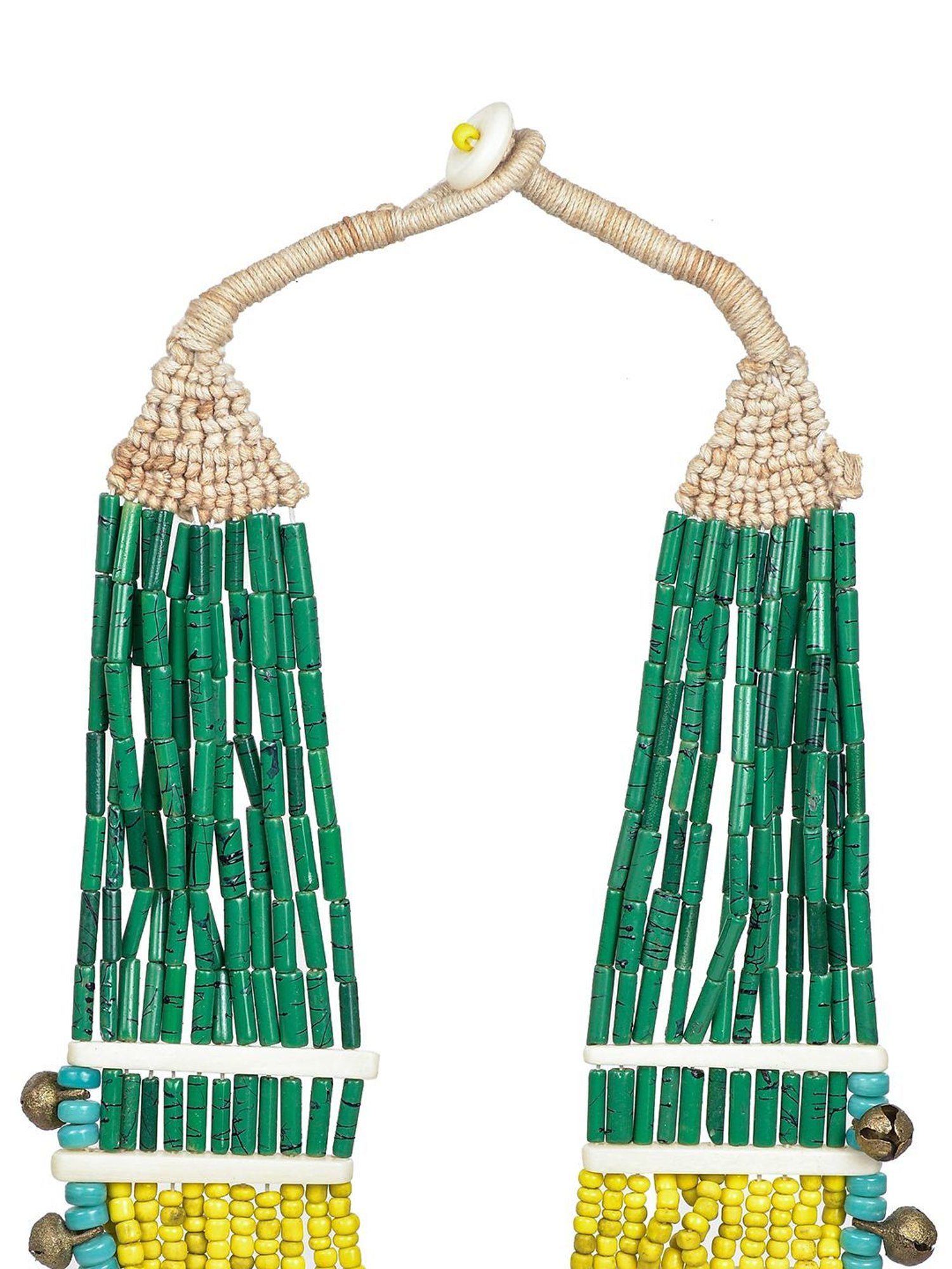 Imli Street Multicolor Vintage Naga Beaded Tribal Necklace