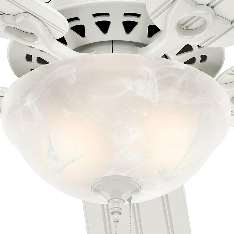 52" LED Beachcomber Damp Rated Ceiling Fan (Includes Energy Efficient Light Bulb) White - Hunter