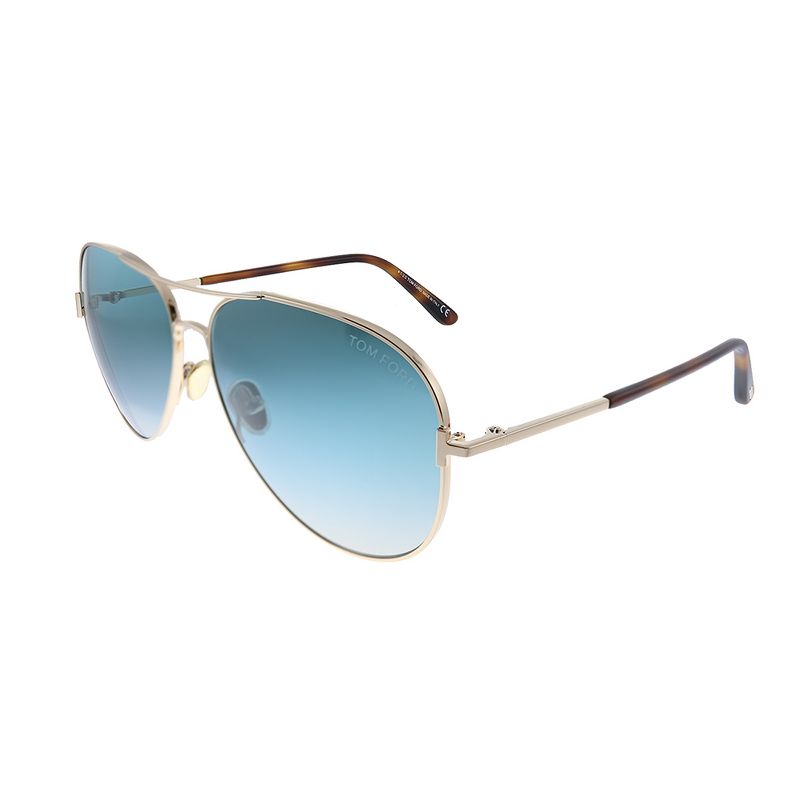 Tom Ford Clark TF 823 28P Unisex Aviator Sunglasses Rose Gold 59mm