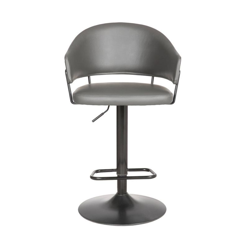 Brody Adjustable Swivel Barstool Gray - Armen Living