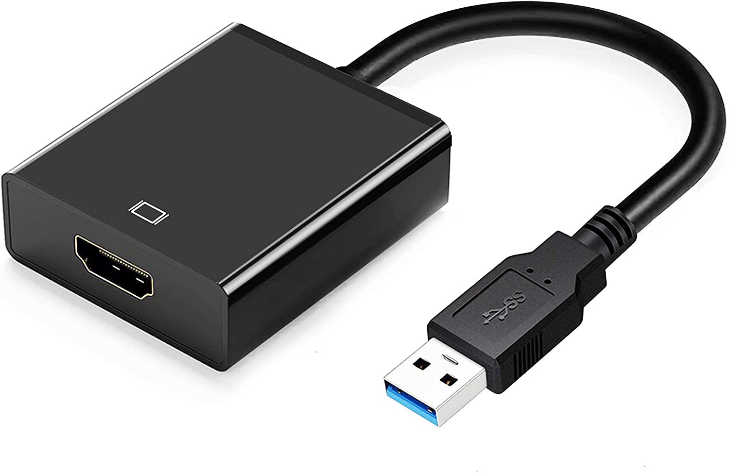 USB to HDMI Adapter, 1080P HD Audio Video Converter,USB 3.0/2.0 to HDMI Multiple Monitors Cable Compatible with Windows XP 7/8 / 8.1/10 for PC Laptop Projector HDTV (Not Support Mac, Linux, Vista)