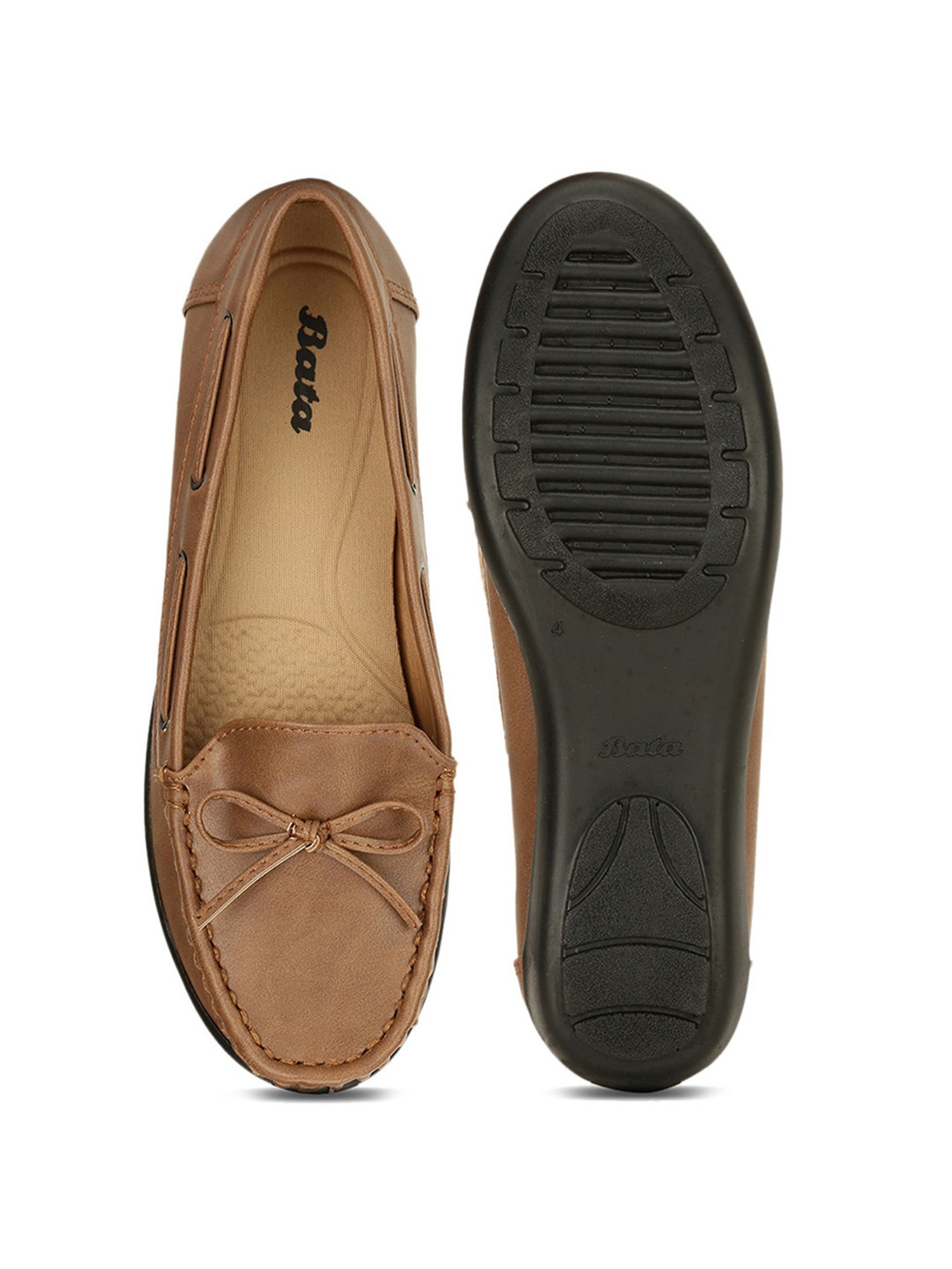 Bata Women's Brown Boat Shoes