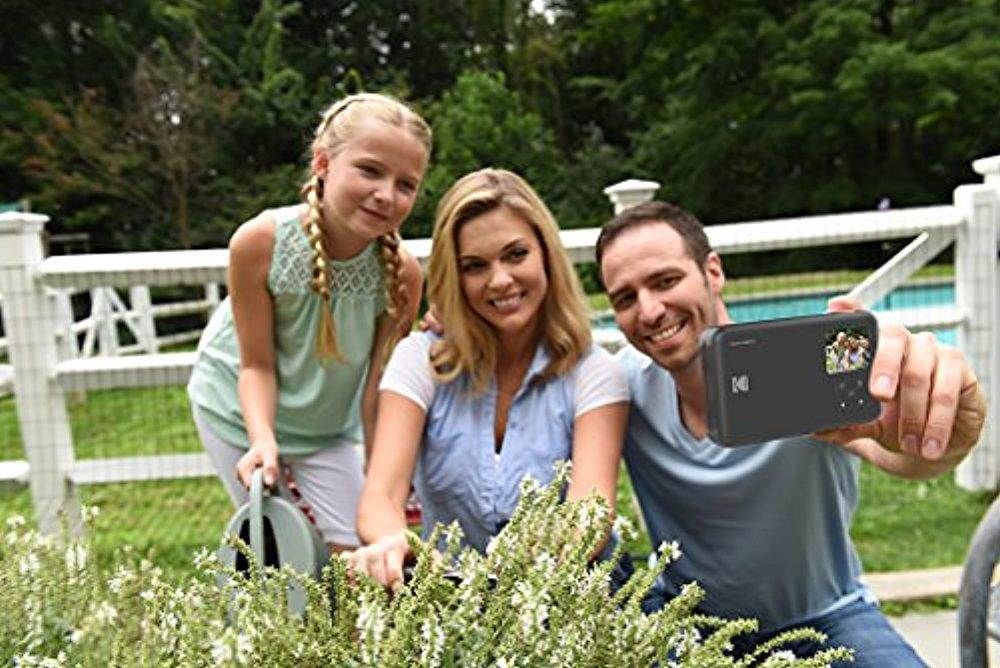 Kodak Mini SHOT Wireless 2 in 1 Instant Print Digital Camera & Printer With LCD Display w/4PASS Patented Printing Technology (Purple) - Real Ink in an Insatnt