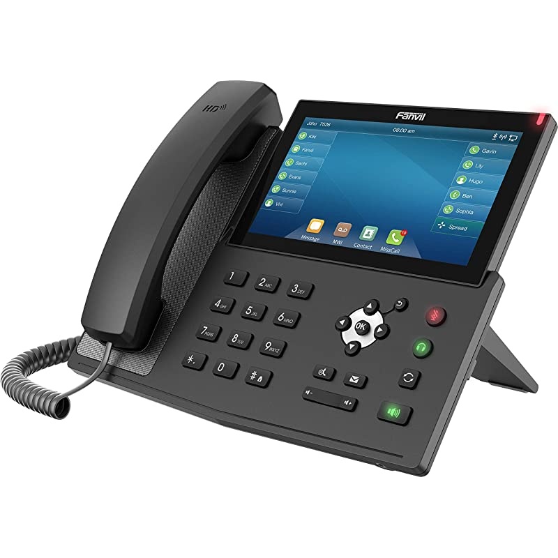 X7 Enterprise VoIP Phone 7Inch Color Touch Screen 20 SIP Lines Power Adapter Not Included