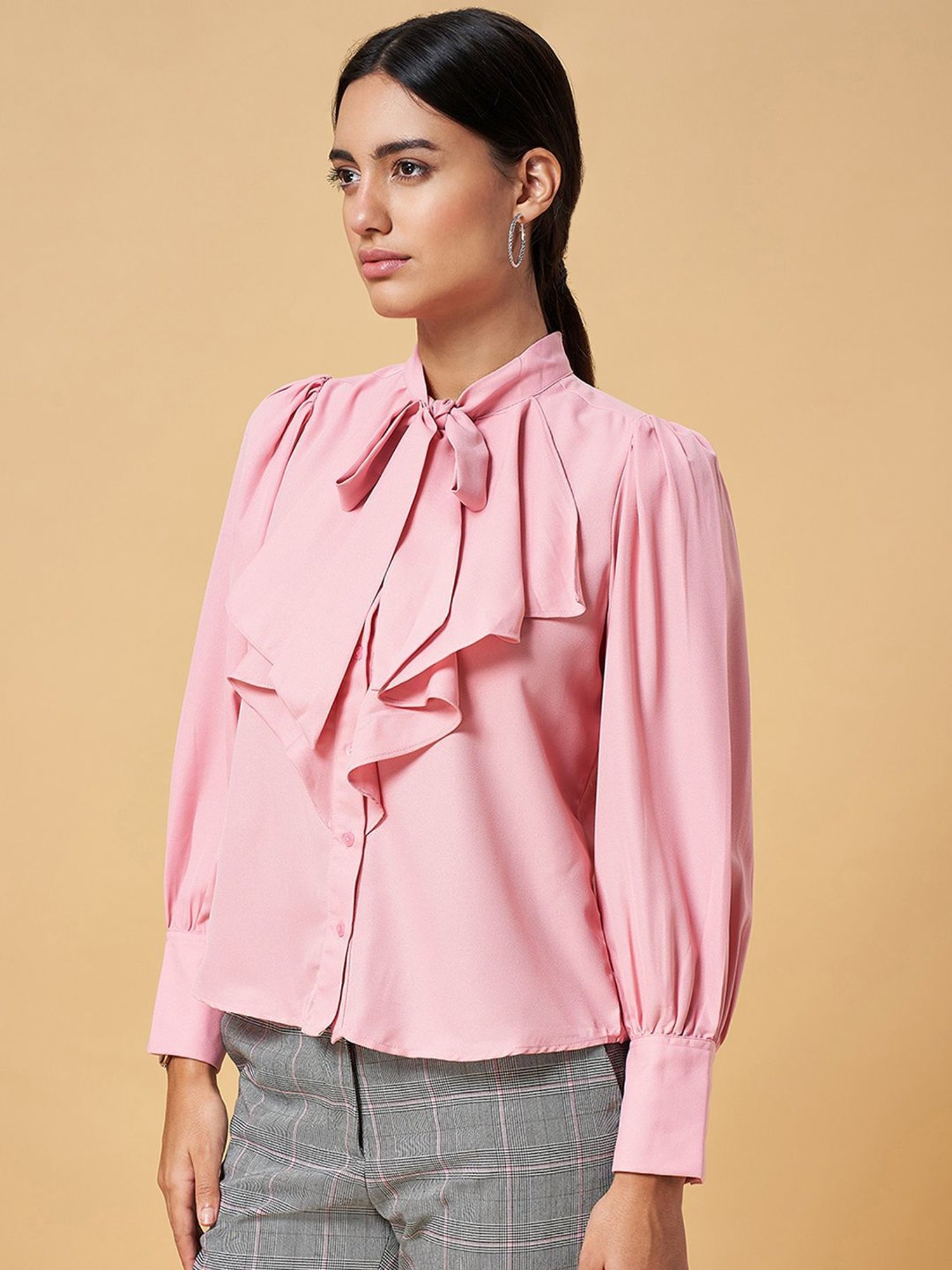 Annabelle by Pantaloons Pink Comfort Fit Top