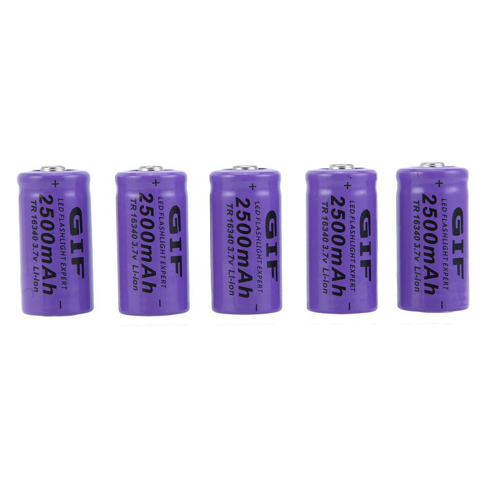 20pcs 2500mAh-GTF Rechargeable Batteries 16340 3.7V Set With 2 Chargers For Netgear Arlo Security Camera